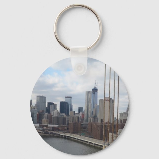 Manhattan skyline New York Keychain (Front)