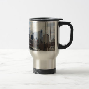 Manhattan skyline New York Travel Mug