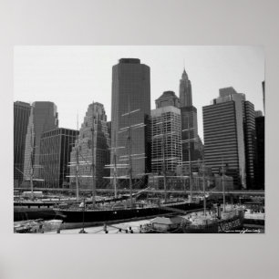Manhattan, South Sea Port photography poster