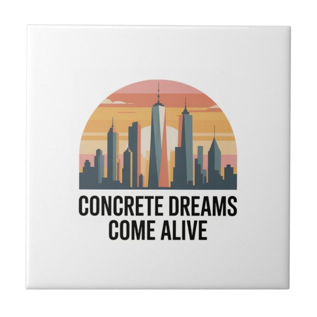 Manhattan State of Mind New York Tile (Front)