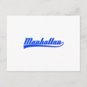 Manhattan With Swash Postcard