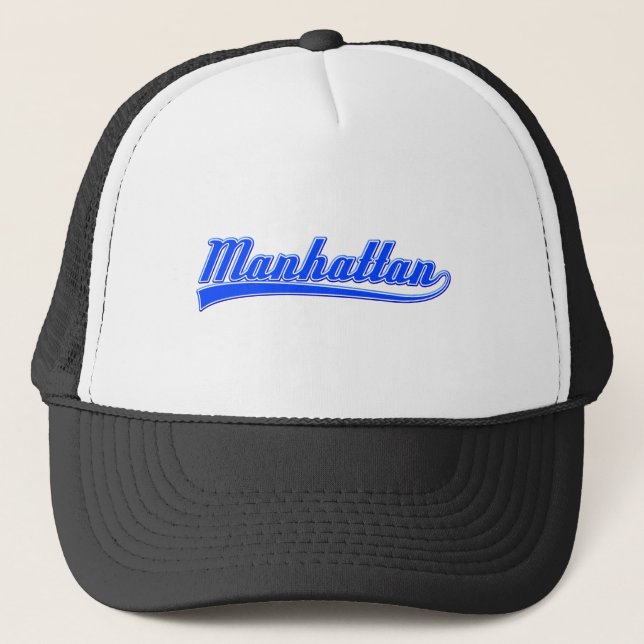 Manhattan With Swash Trucker Hat (Front)