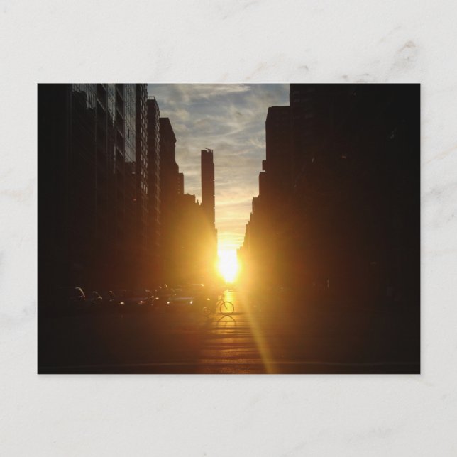 Manhattanhenge Post Card (Front)