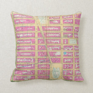 Manhatten, New York 12 Throw Pillow