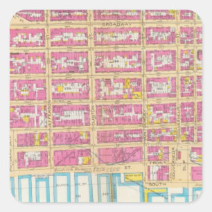Manhatten, New York 22 Square Sticker