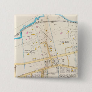 Manhatten, New York 5 2 Inch Square Button