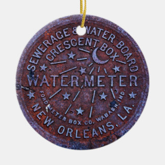 Manhole Cover 3 Ceramic Ornament