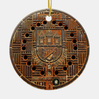 Manhole Cover 4 (Prague) Ceramic Ornament