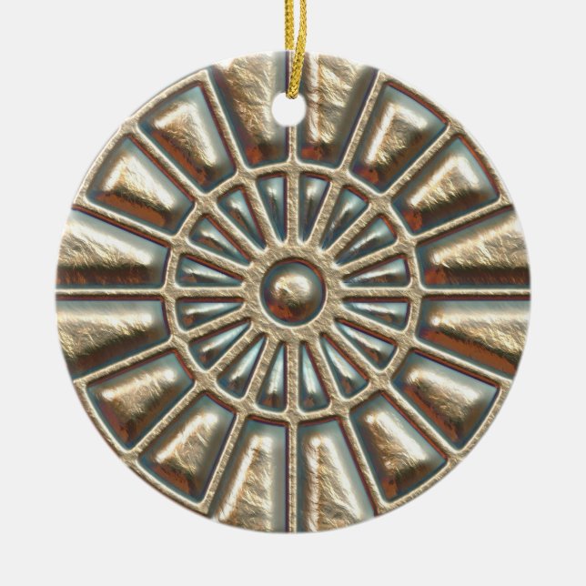 Manhole Cover Ceramic Ornament (Front)