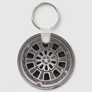 Manhole Cover Keychain