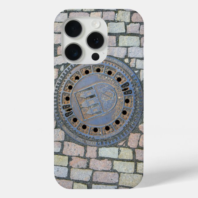 Manhole Cover, Prague Castle, Czech Republic Case-Mate iPhone Case (Back)