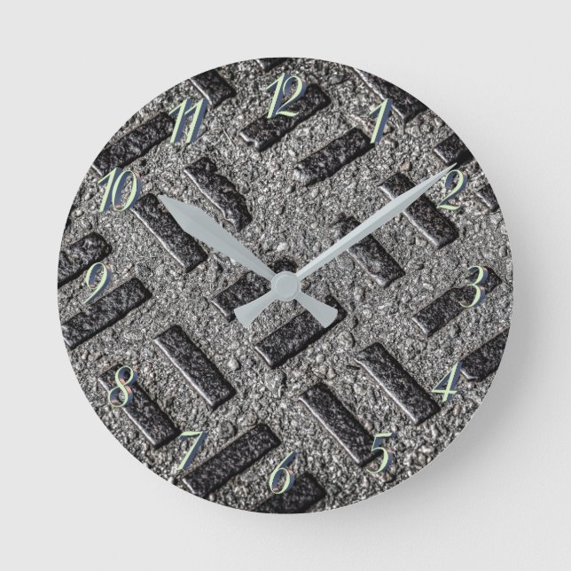 Manhole Cover Round Clock (Front)