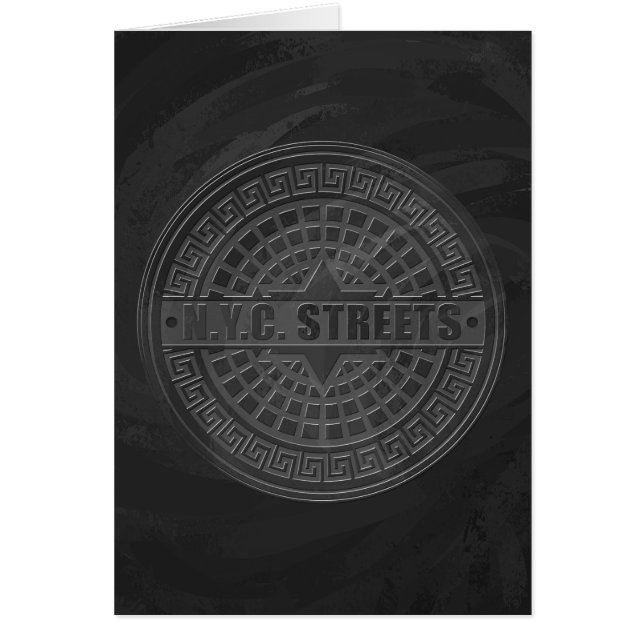 Manhole Covers Black Marble (Front)
