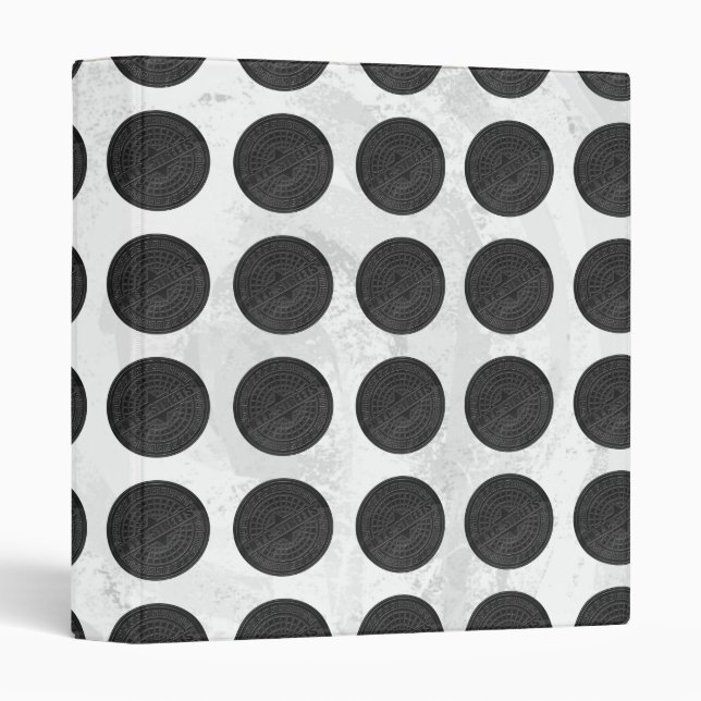 Manhole Covers Black Marble Binder (Front/Spine)