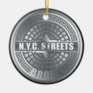 Manhole Covers Bronx Ceramic Ornament