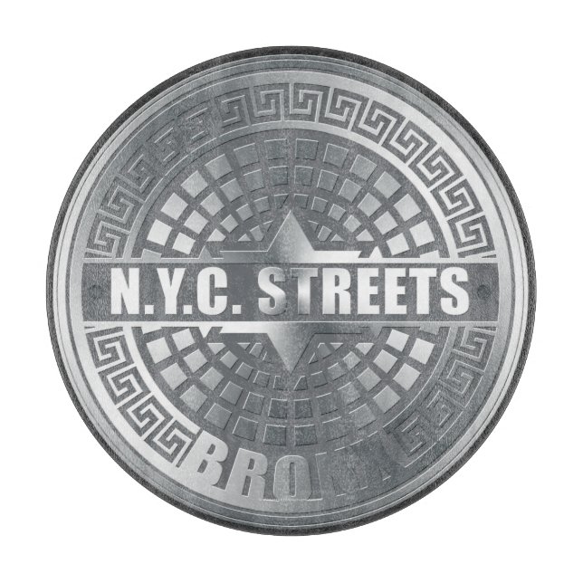 Manhole Covers Bronx Cutting Board (Front)