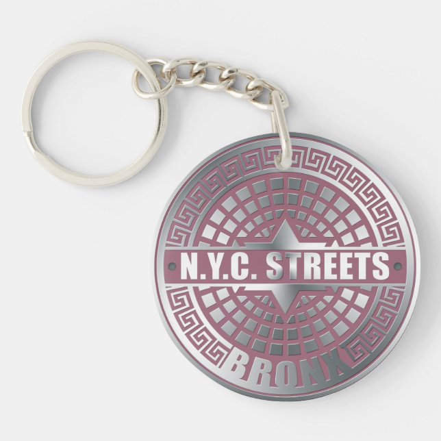 Manhole Covers Bronx Keychain (Front)