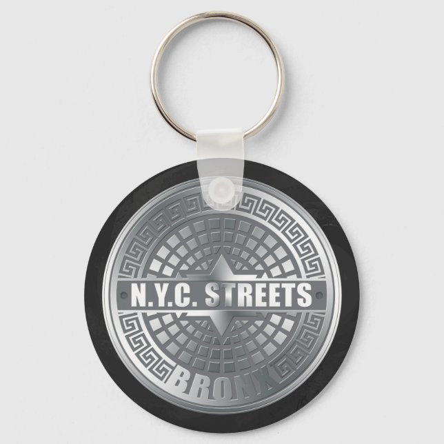 Manhole Covers Bronx Keychain (Front)