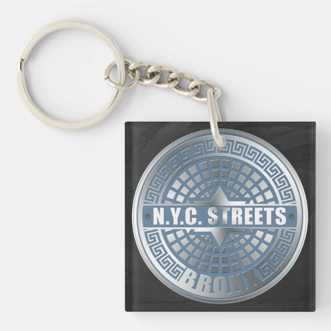 Manhole Covers Bronx Keychain (Front)