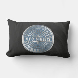 Manhole Covers Bronx Lumbar Pillow
