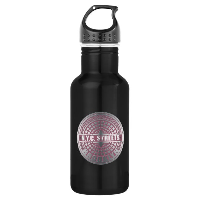 Manhole Covers Brooklyn 532 Ml Water Bottle (Front)
