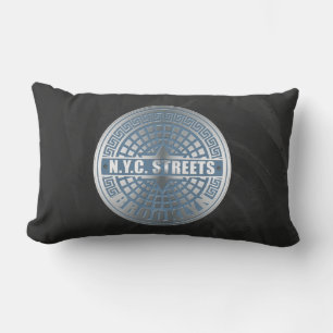 Manhole Covers Brooklyn Lumbar Pillow