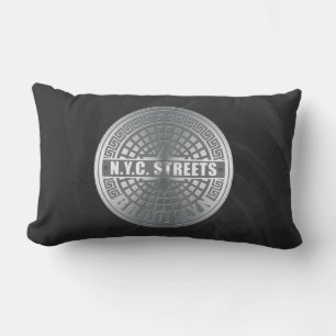 Manhole Covers Brooklyn Lumbar Pillow