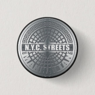 Manhole Covers Manhattan 1 Inch Round Button