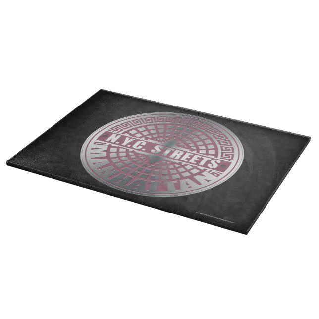 Manhole Covers Manhattan Cutting Board (Corner)