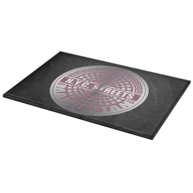 Manhole Covers Manhattan Cutting Board (Corner)