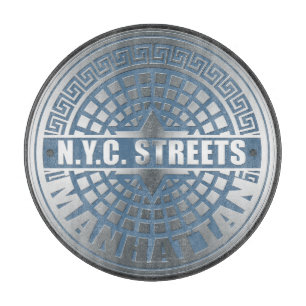 Manhole Covers Manhattan Cutting Board
