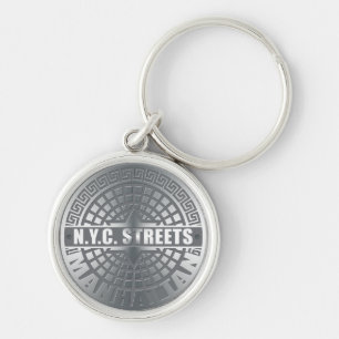 Manhole Covers Manhattan Keychain