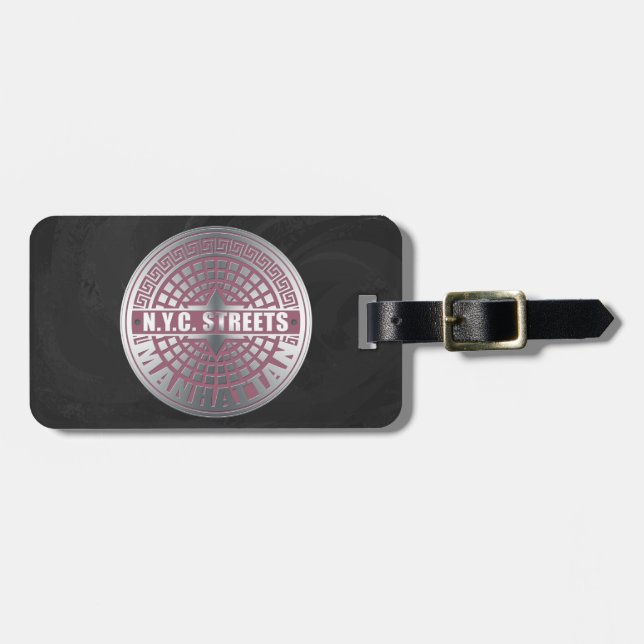 Manhole Covers Manhattan Luggage Tag (Front Horizontal)