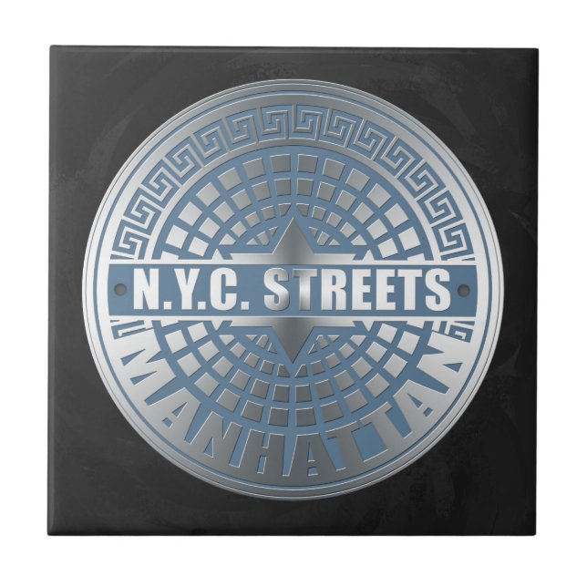 Manhole Covers Manhattan Tile (Front)