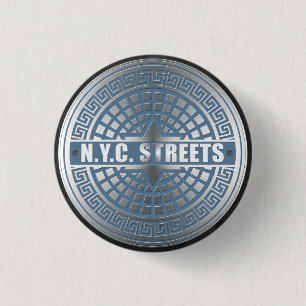 Manhole Covers NYC 1 Inch Round Button