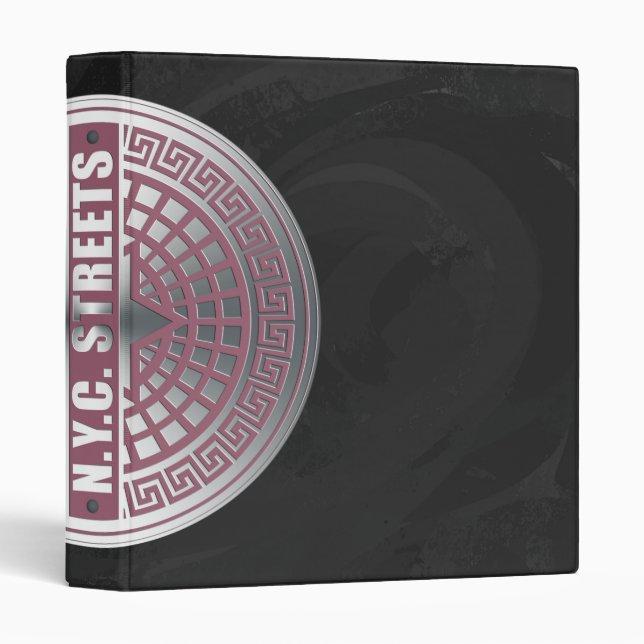 Manhole Covers NYC Binder (Front/Spine)