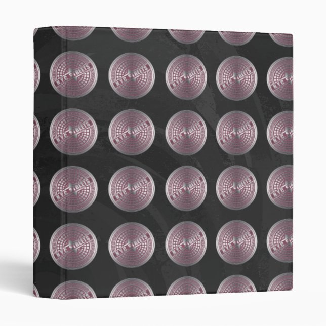 Manhole Covers NYC Binder (Front/Spine)