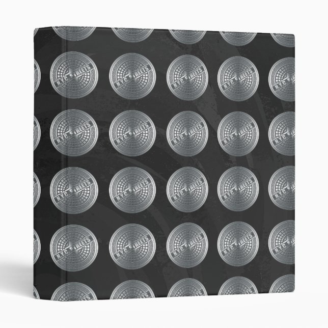 Manhole Covers NYC Binder (Front/Spine)