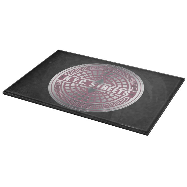 Manhole Covers NYC Cutting Board (Corner)