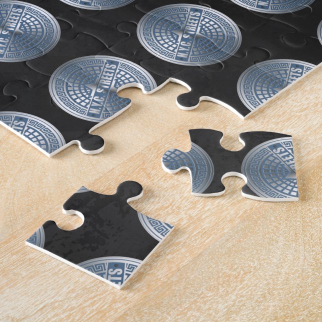 Manhole Covers NYC Jigsaw Puzzle (Side)