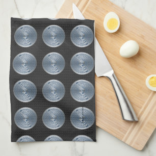 Manhole Covers NYC Kitchen Towel