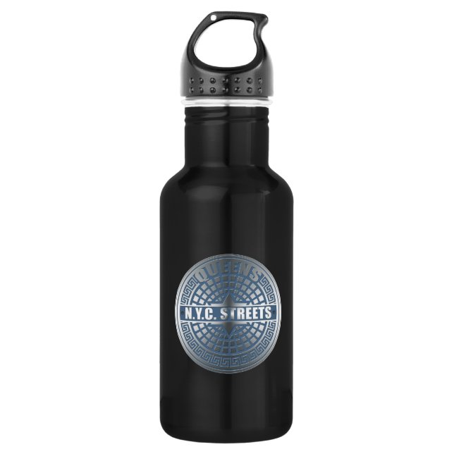 Manhole Covers Queens 532 Ml Water Bottle (Front)