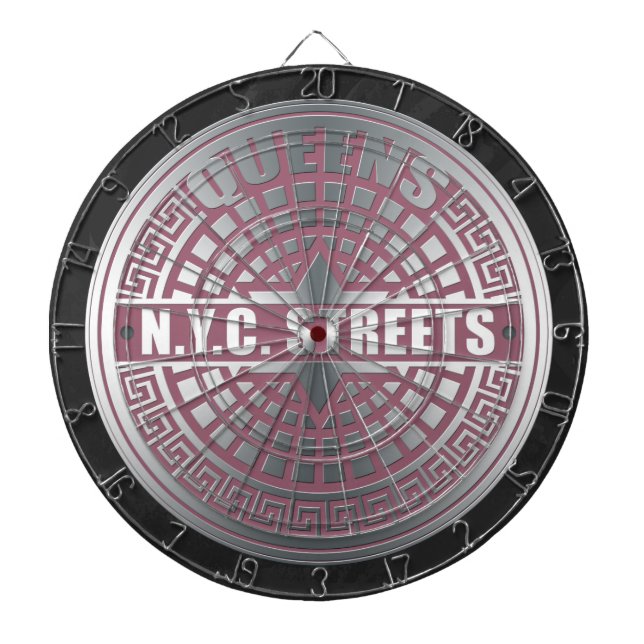 Manhole Covers Queens Dartboard (Front)