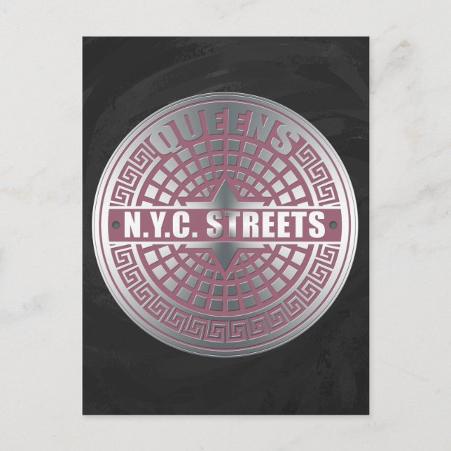 Manhole Covers Queens Postcard (Front)