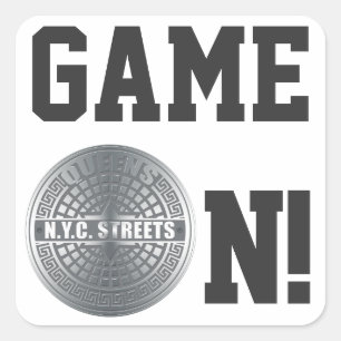 Manhole Covers Queens Square Sticker
