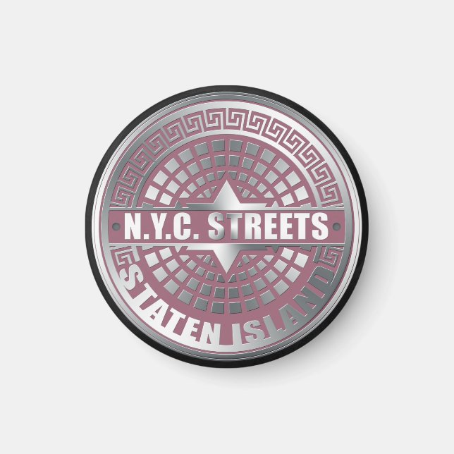 Manhole Covers Staten Island Magnet (Front)