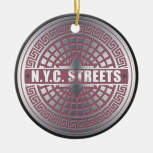 Manhole CoversNYC Ceramic Ornament