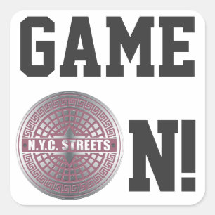 Manhole CoversNYC Square Sticker