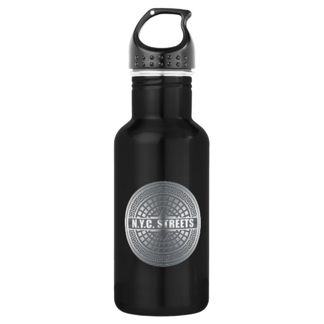 Manhole NYC 532 Ml Water Bottle (Front)