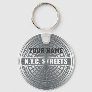 Manhole NYC Keychain